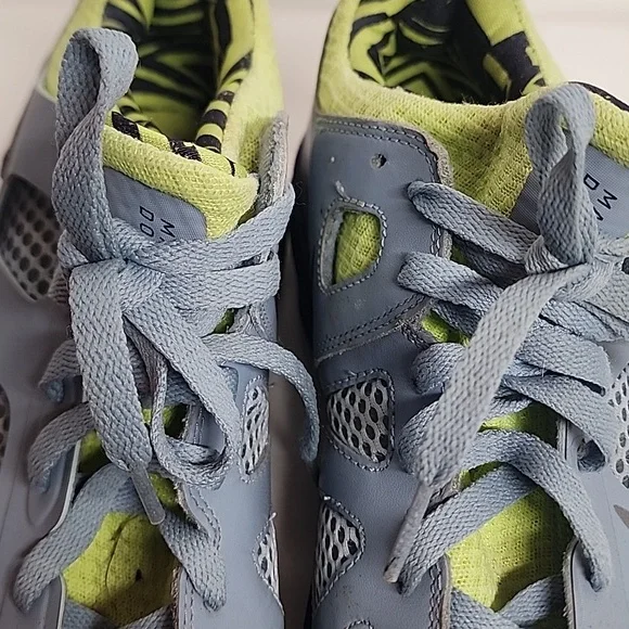 Nike Max Dominate Basketball XD Blue Gray & Lime Green Athletic Shoes Sz 9.5 - Picture 4 of 10